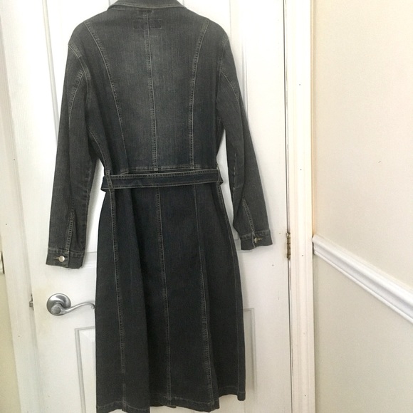 Long denim jacket - Picture 2 of 3